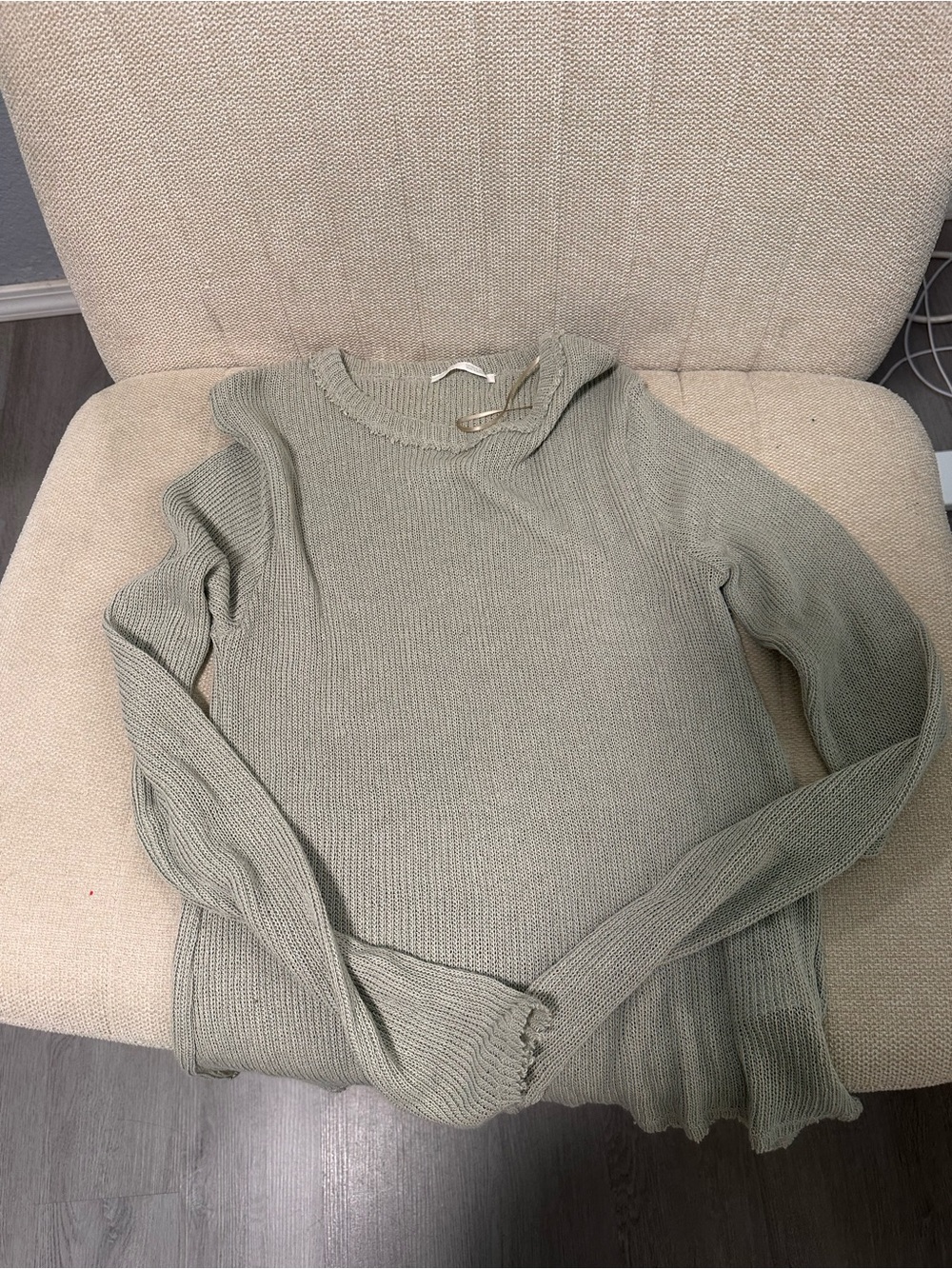 Zara knit sweater green